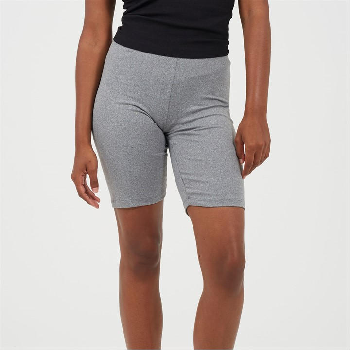 Brave Soul Women's Grey Classic Cycling Shorts in Size 8, Sports Direct