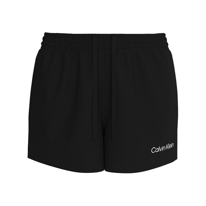 Calvin Klein Women's Black Woven Tracksuit Shorts in Size 16, Sports Direct