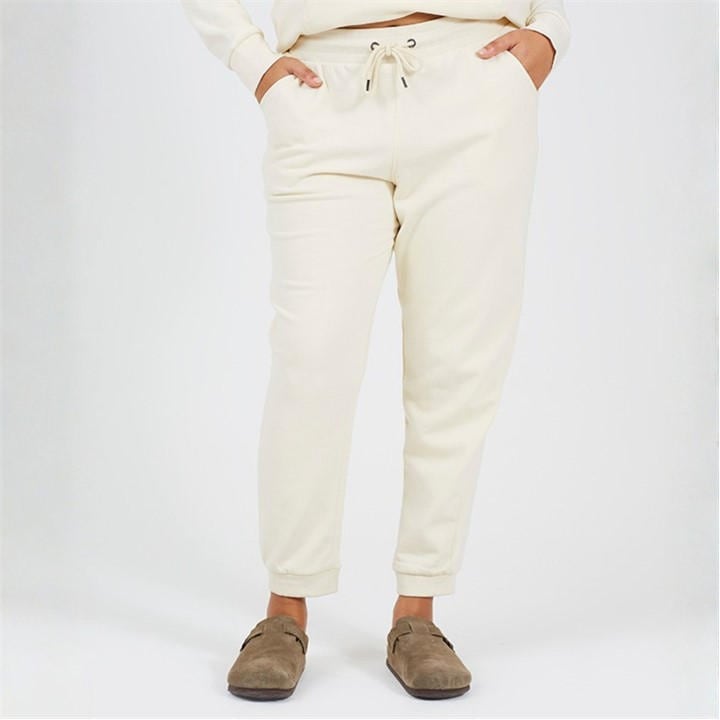 Brave Soul Women's Beige Plus Size Solid Colour Jogging Bottoms in Size 22, Sports Direct