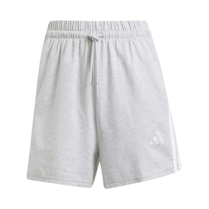 Adidas Women's Grey Essentials 3 Stripe Shorts in Size XS, Sports Direct