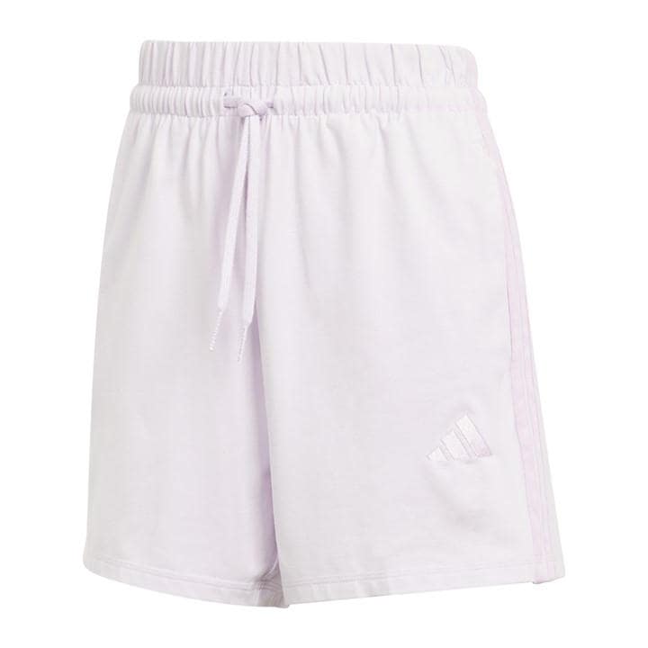 Adidas Women's Purple Essentials 3 Stripe Shorts in Size XS, Sports Direct
