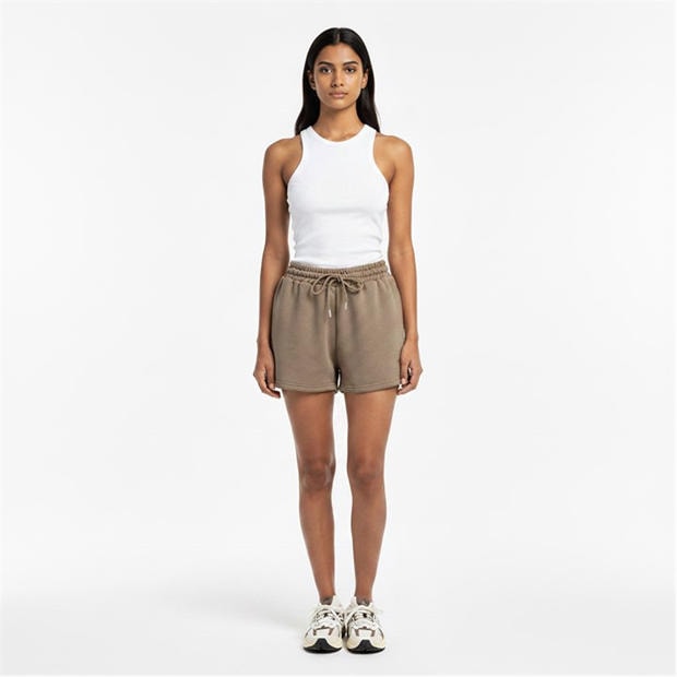 Taupe - I Saw It First - Womens Jogger Jersey Shorts