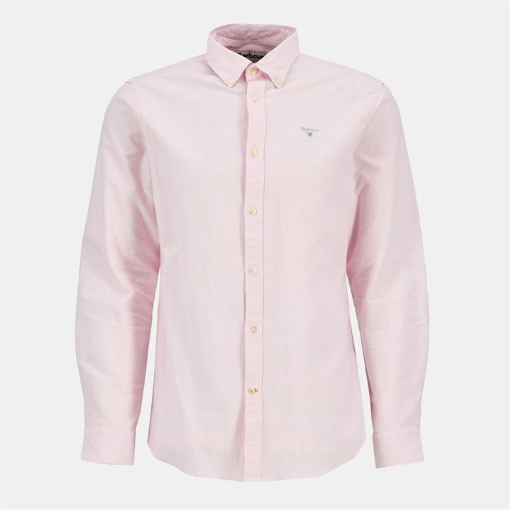 Barbour Men's Pink Striped Oxford Tailored Shirt in Size L, Sports Direct