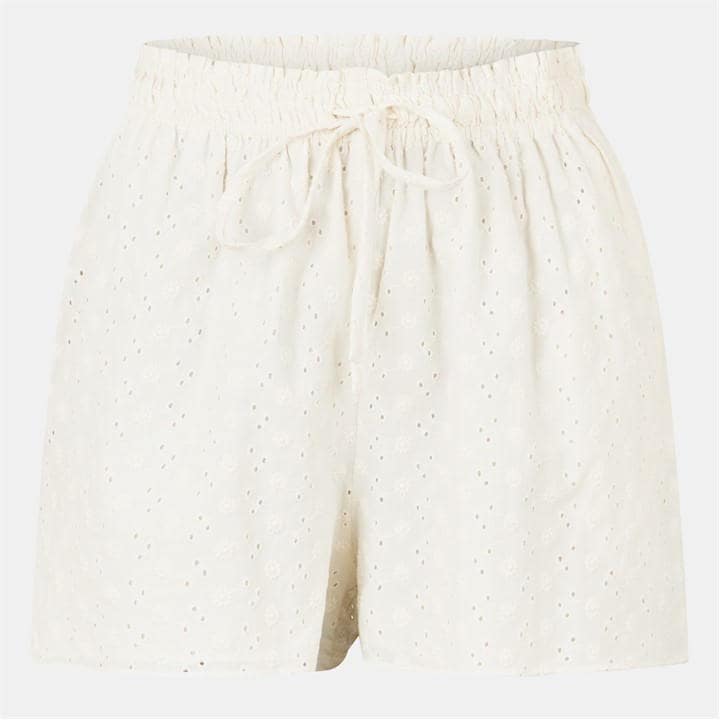 Jack Wills Women's White Broderie Shorts in Size 6, Sports Direct