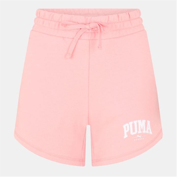 Puma Women's Pink High Waist Woven Tracksuit Shorts in Size 16, Sports Direct