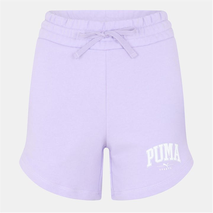 Puma Women's Purple High Waist Woven Tracksuit Shorts in Size 14, Sports Direct