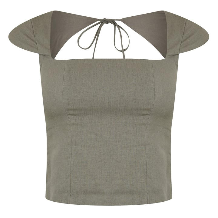 Jack Wills Women's Green Cap Sleeve Blouse in Size 10, Sports Direct