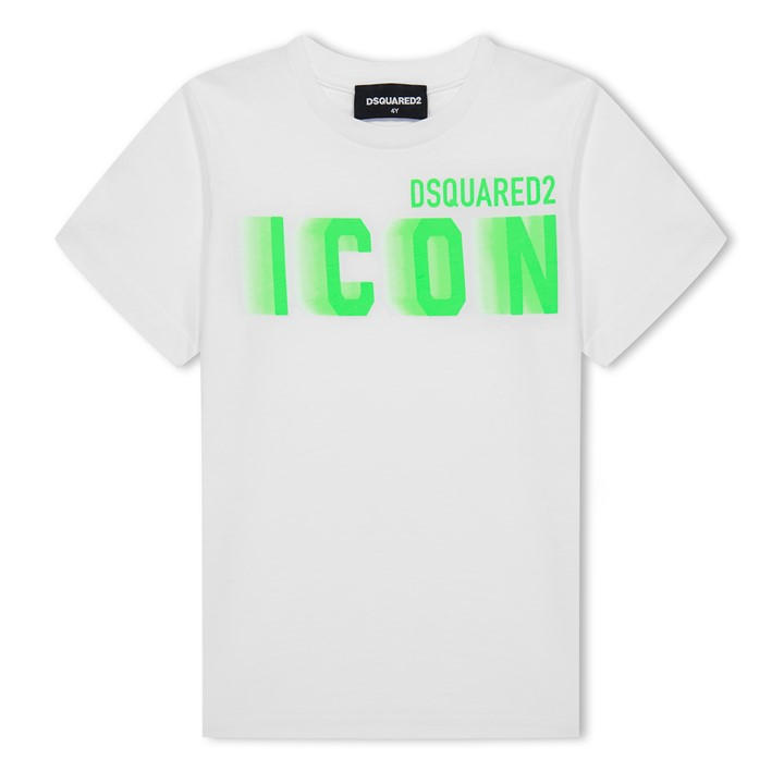Dsquared2  Kids White Icon T Shirt  in Size 9 - 10 Years, Sports Direct