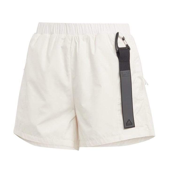 Adidas Women's White City Escape Shorts in Size 2XS, Sports Direct