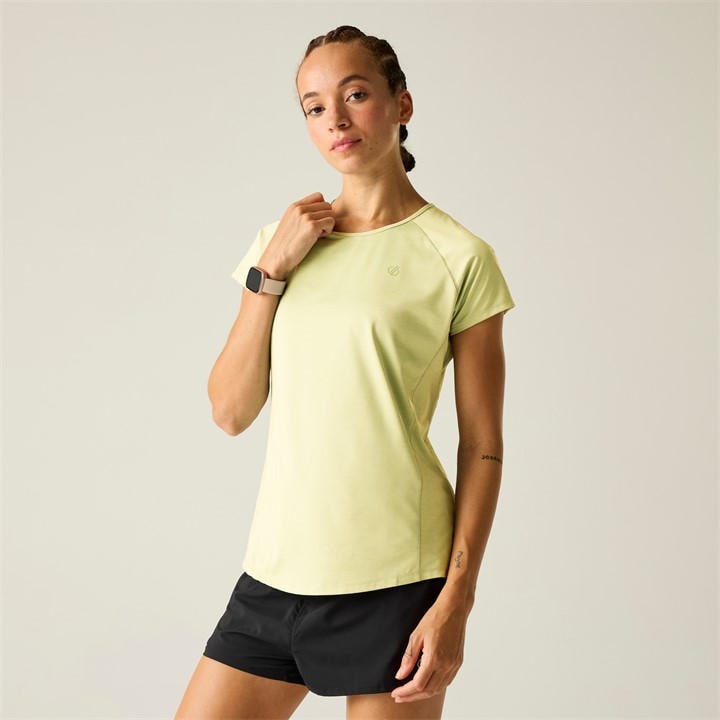 Dare 2b Women's Corral Active Short Sleeved Scoop Neck T-Shirt in Yellow | Size: 18 - Image 5