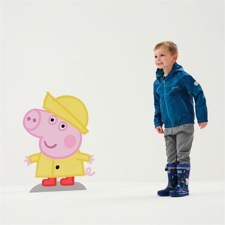 Regatta  Kids Blue Peppa Pig Muddy Puddle Waterproof Jacket in Size C6-C12m, Sports Direct