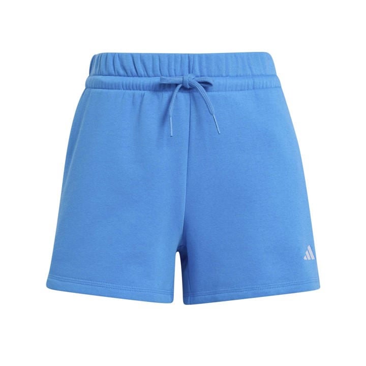 Adidas Women' Blue Fleece Jogger Shorts in Size S, Sports Direct