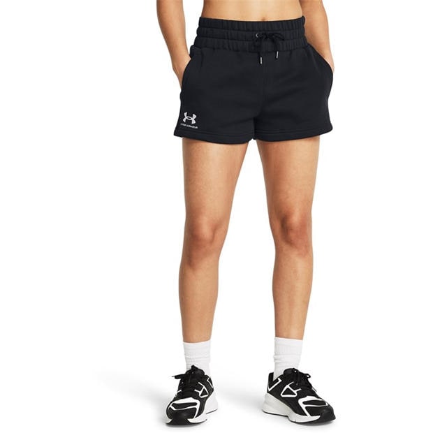 Black - Under Armour - Women's Icon Fleece Jogger Shorts
