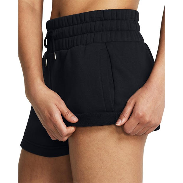 Black - Under Armour - Women's Icon Fleece Jogger Shorts