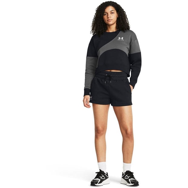 Black - Under Armour - Women's Icon Fleece Jogger Shorts