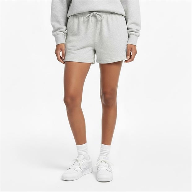 Light Grey - New Balance - Nb Fterry Sho Ahh Larg Jogger Short Womens