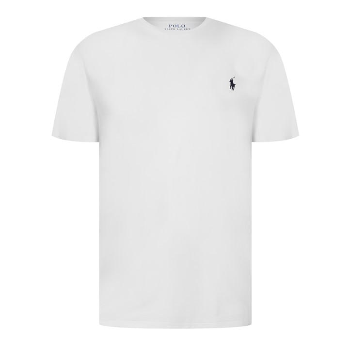 Polo Ralph Lauren Men's White Regular Fit Custom T-Shirt in Size XL, Sports Direct