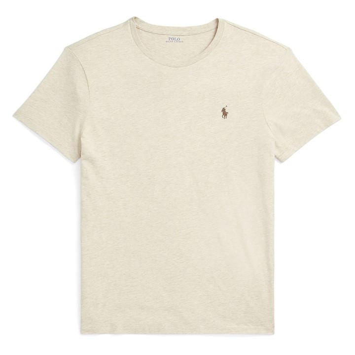 Polo Ralph Lauren Men' Beige Regular Fit Custom T-Shirt in Size S, Sports Direct