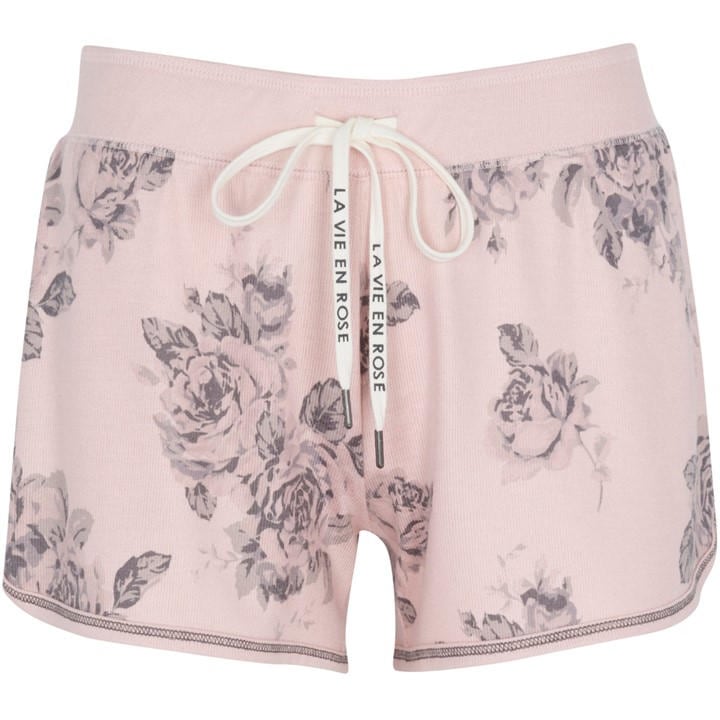 Pj Salvage Women's Pink Fleece Jogger Shorts in Size 12, Sports Direct