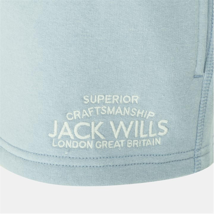 Jack Wills Women's Blue Bea Sweatshorts in Size 14, Sports Direct