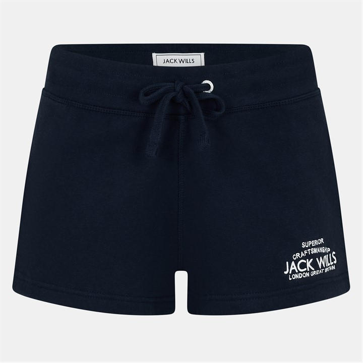 Jack Wills Women's Blue Bea Sweatshorts in Size 14, Sports Direct