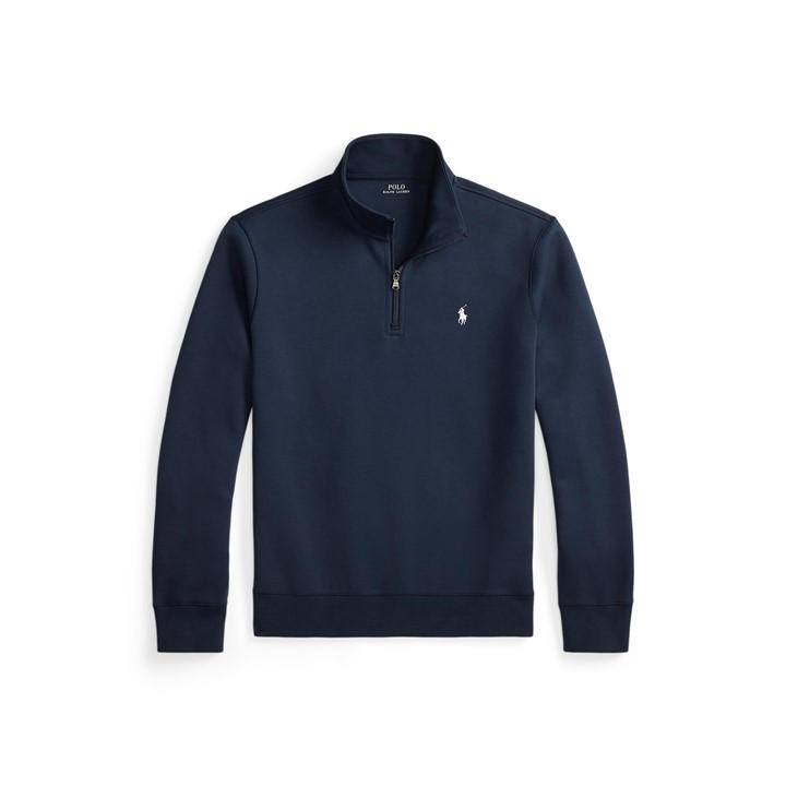 Polo Ralph Lauren Men's Blue Tech Quarter Zip Fleece Small