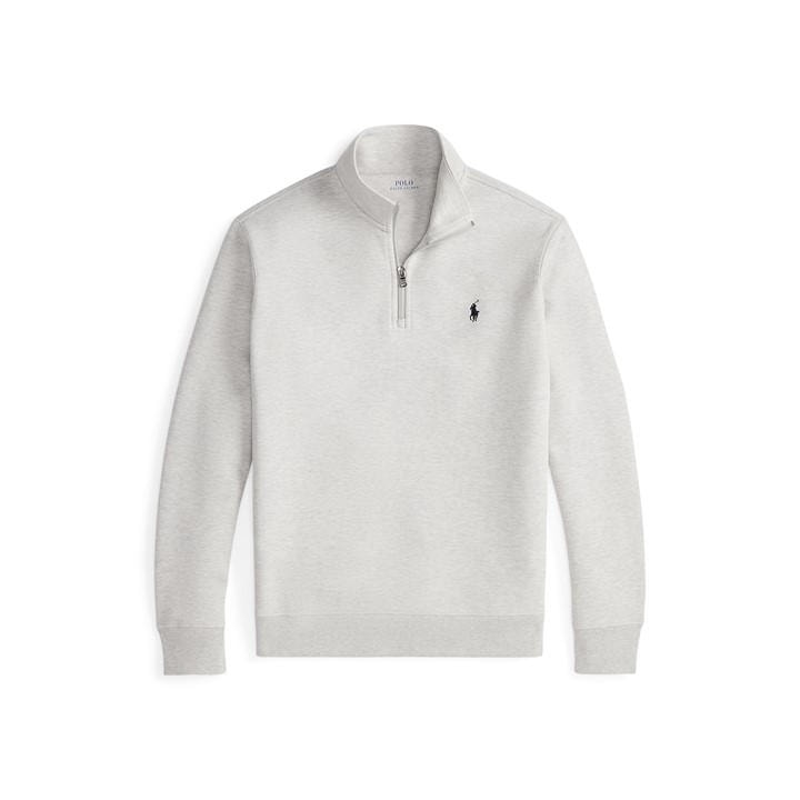 Polo Ralph Lauren Men's Grey Tech Quarter Zip Fleece Medium