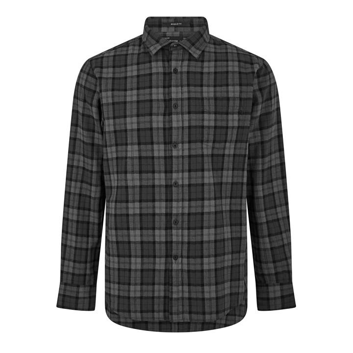 Replay Men's Grey Chequered Long Sleeve Patterned Shirt in Size M, Sports Direct