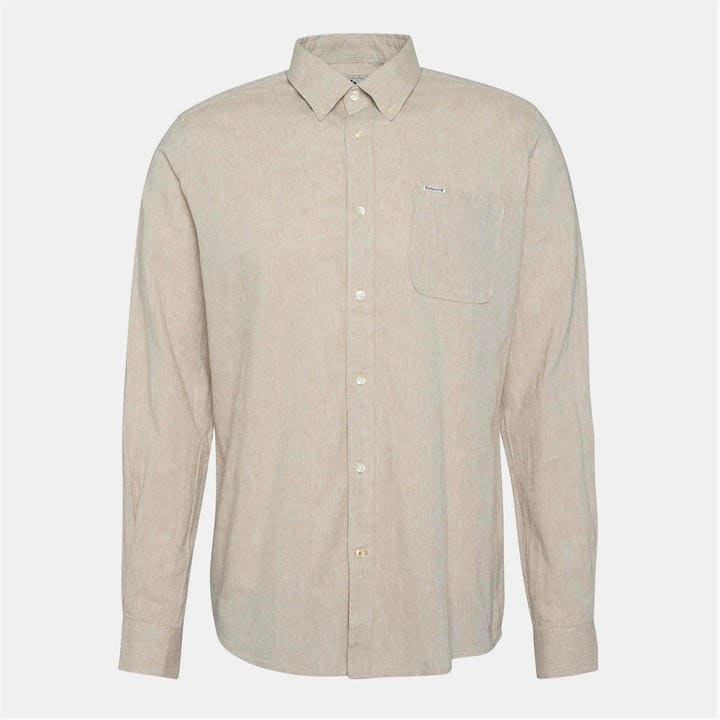Barbour Men's Beige Nelson Tailored Shirt in Size 2XL, Sports Direct