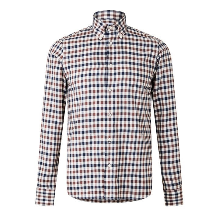 Aquascutum Men's  Check Shirt in Size XL, Sports Direct