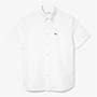 WHITE - Lacoste - Mens Regular Fit Short Sleeved Oxford Shirt