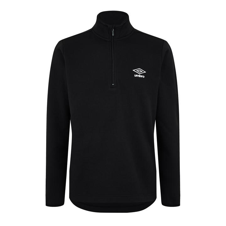Umbro  Black Half Zip Top  in Size 2XL, Sports Direct