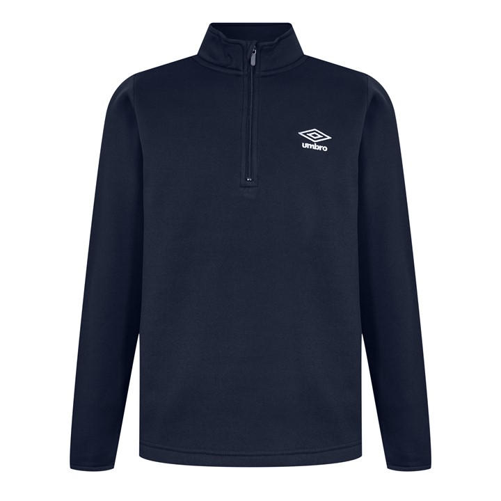 Umbro  Blue Half Zip Top  in Size S, Sports Direct