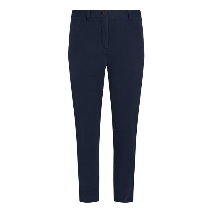 Tommy Hilfiger Women's Blue Stretch Slim Chino in Size 10, Sports Direct