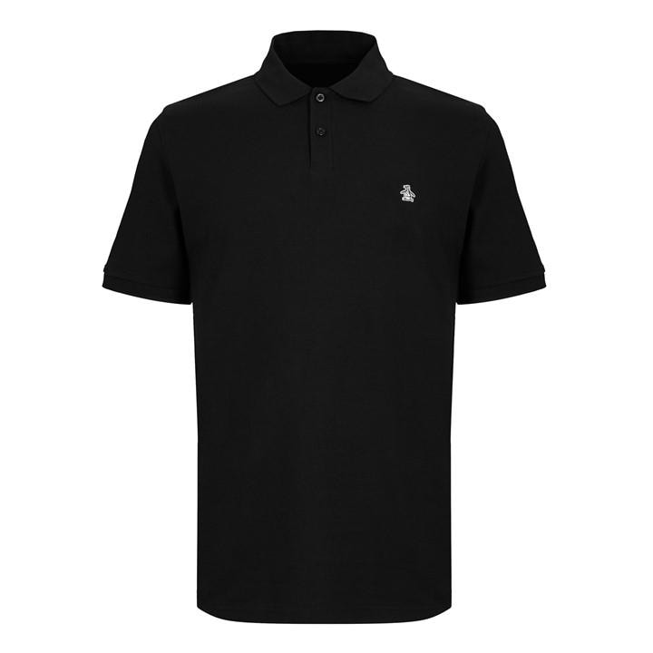 Original Penguin Men's Black Short Sleeve Polo Shirt in Size XL, Sports Direct