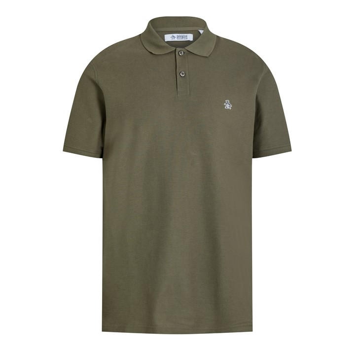 Original Penguin Men's Green Short Sleeve Polo Shirt in Size XL, Sports Direct