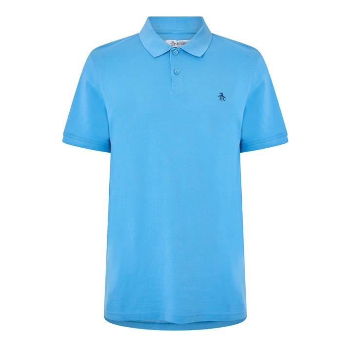 Original Penguin Men's Blue Short Sleeve Polo Shirt in Size XL, Sports Direct