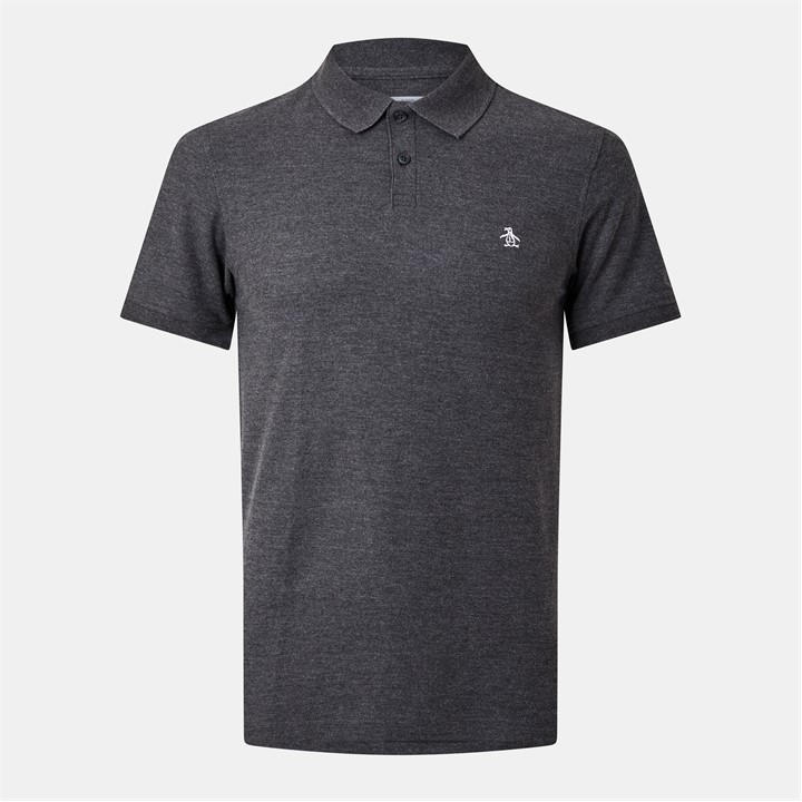 Original Penguin Men's Grey Short Sleeve Polo Shirt in Size M, Sports Direct