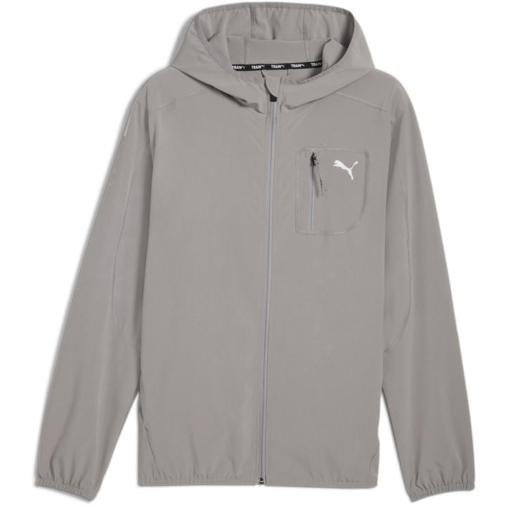Puma Men' Grey Flex Woven Tracksuit Top in Size S, Sports Direct