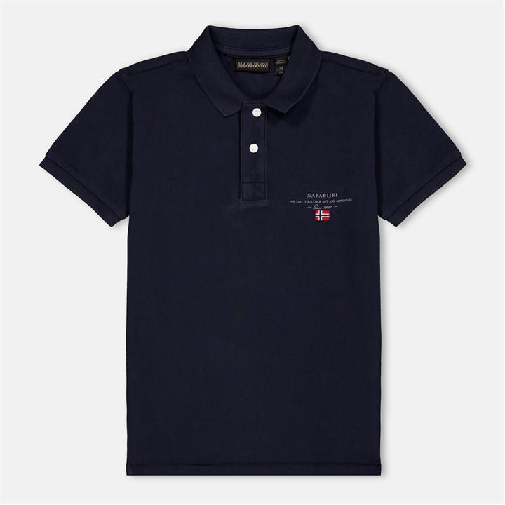Napapijri Boys Blue Kids' Short Sleeve Polo Shirt in Size 8 - 9 Years, Sports Direct