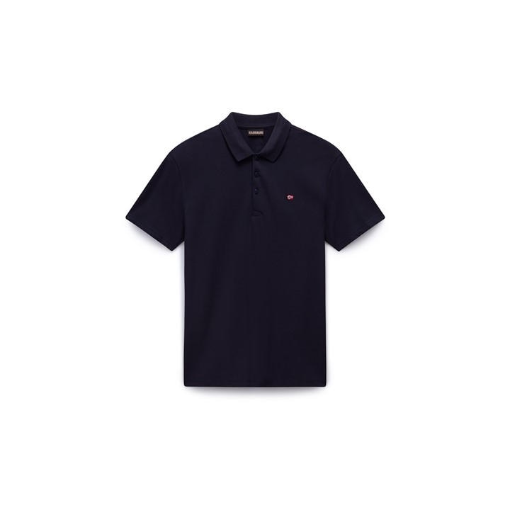 Napapijri Men' Blue Ealis Pique Polo Shirt in Size S, Sports Direct