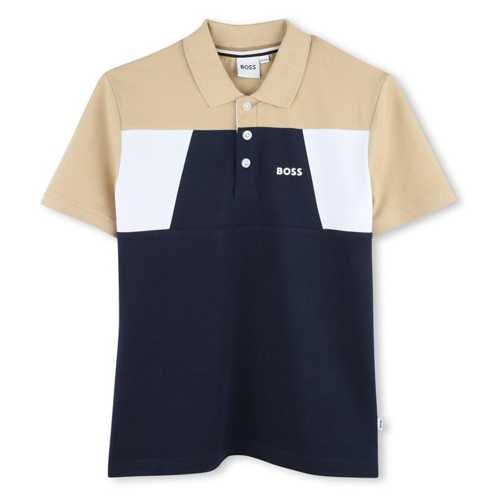 Boss Boys Blue Kids' Short Sleeve Polo Shirt in Size 13 - 14 Years, Sports Direct