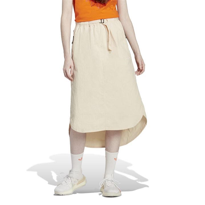 Adidas Originals Women's Beige Adventure Midi Skirt in Size 8, Sports Direct