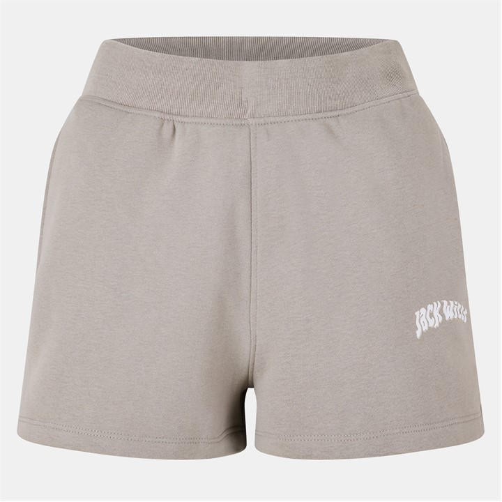 Jack Wills Women's Brown Graphic Fleece Jogger Shorts in Size 14, Sports Direct