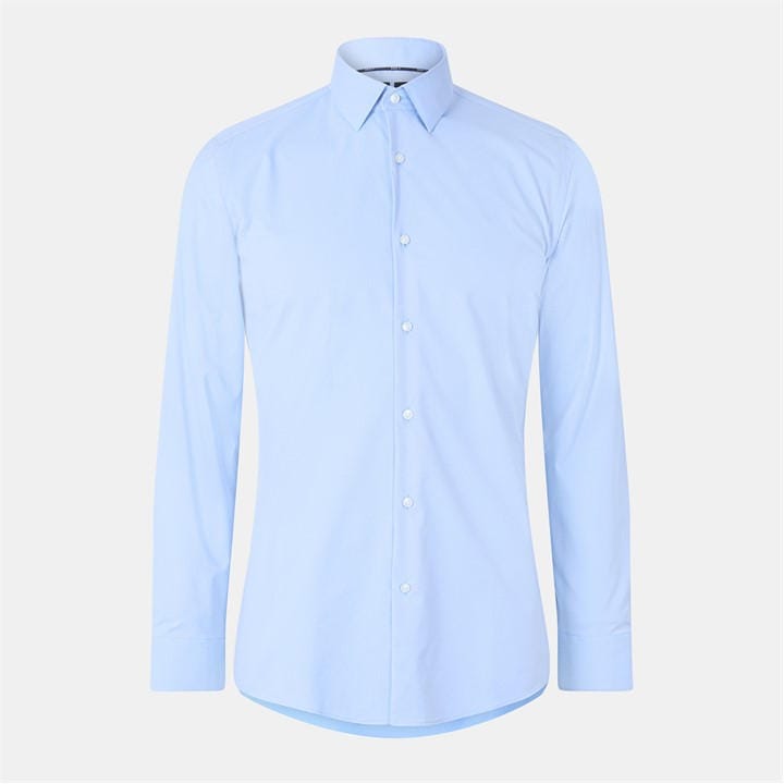 Boss Men's Blue Phank Long Sleeve Shirt in Size 42, Sports Direct