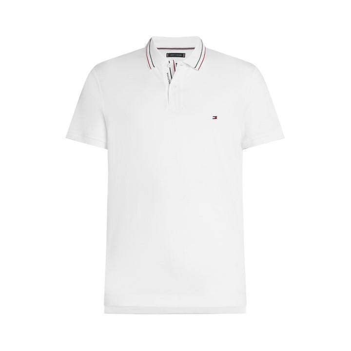 Tommy Hilfiger Men's White Short Sleeve Polo Shirt in Size XL, Sports Direct