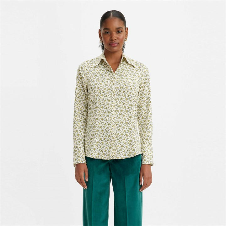 Levis Women's  Maeve Elodie Floral Long-Sleeve Blouse in Size 8, Sports Direct