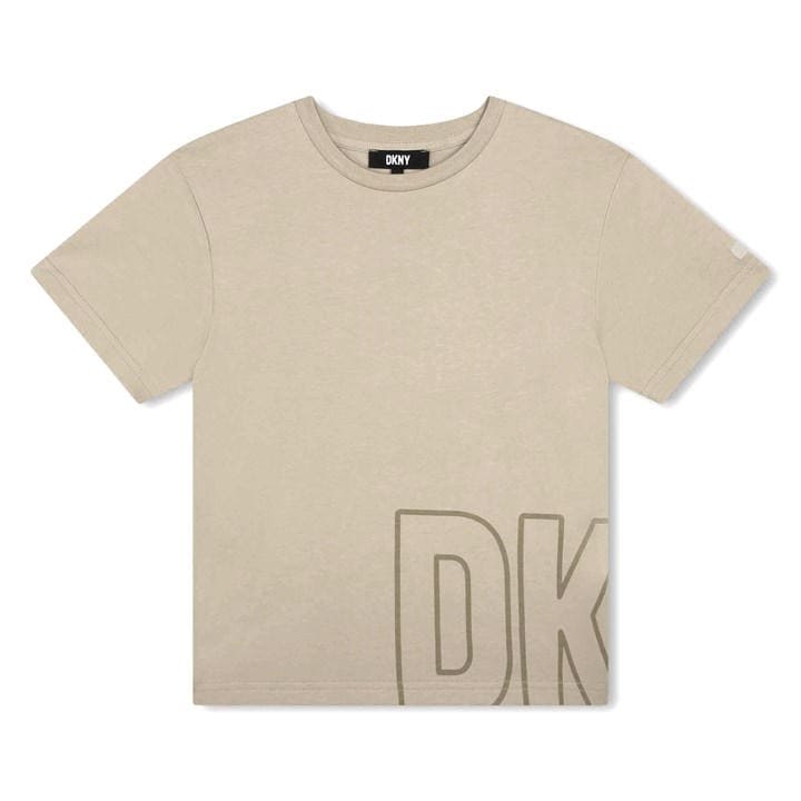 Dkny  Kids Grey ' Logo Print Regular Fit T-Shirt in Size 5 - 6 Years, Sports Direct