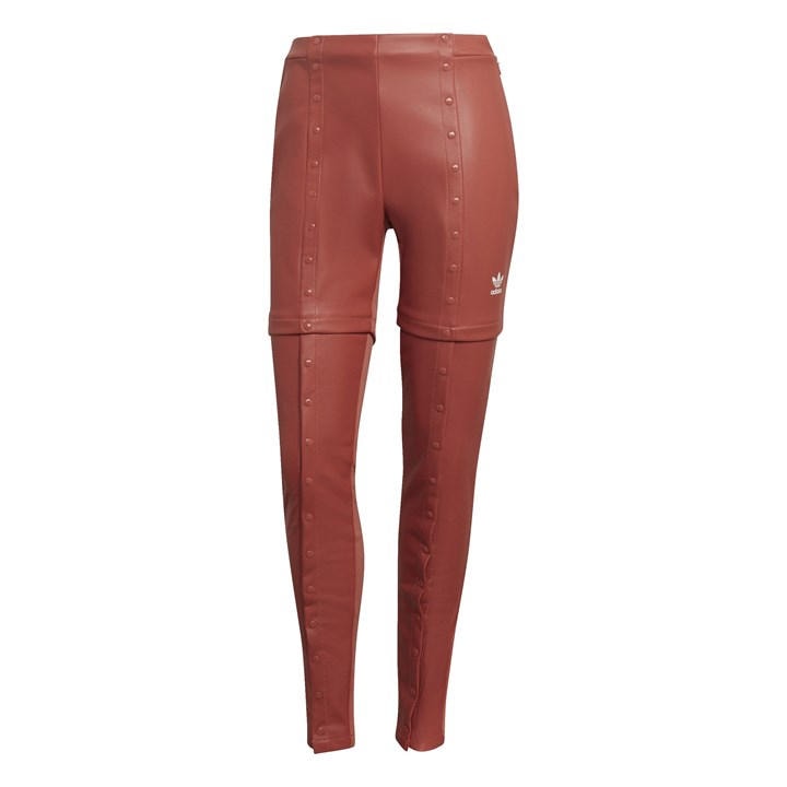 Adidas Originals Women's Brown Always Original Slim Snap-Button Pants in Size 4, Sports Direct