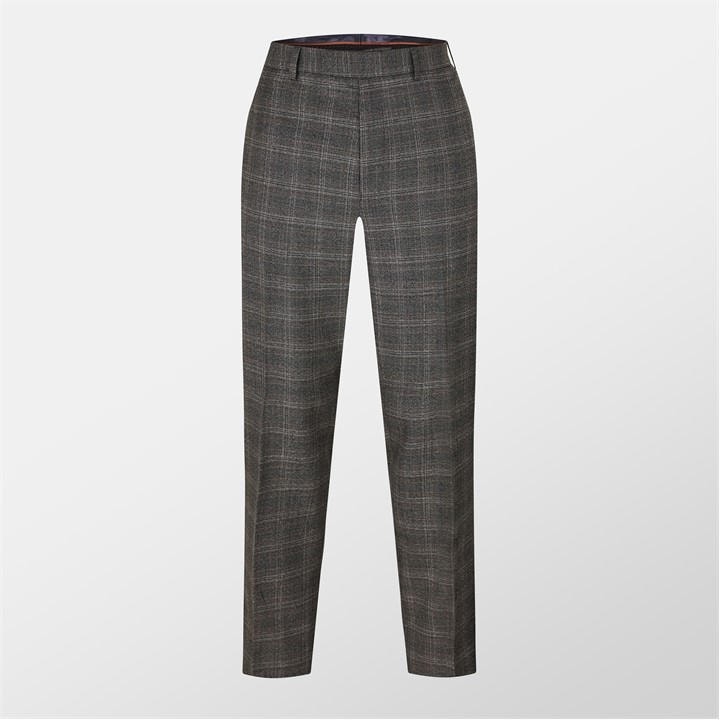 Ted Baker Men's Grey Heritage Check Suit Trousers in Size 40 R, Sports Direct